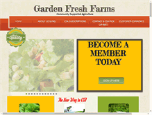 Tablet Screenshot of gardenfreshfarms.org